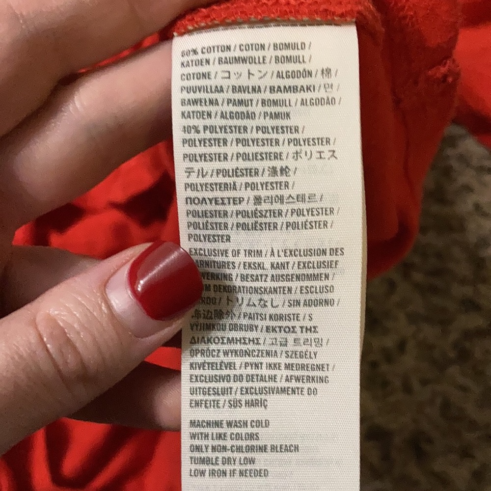 Red collared Abercrombie shirt - Picture 3 of 4